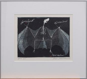 KIRSI NEUVONEN, akvatint och etsning, signerad, numrerad 8/15, daterad -82.