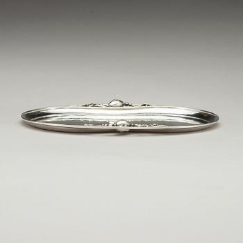 GEORG JENSEN, bricka "Magnolia/Blossom", Köpenhamn 1945-77, sterling.