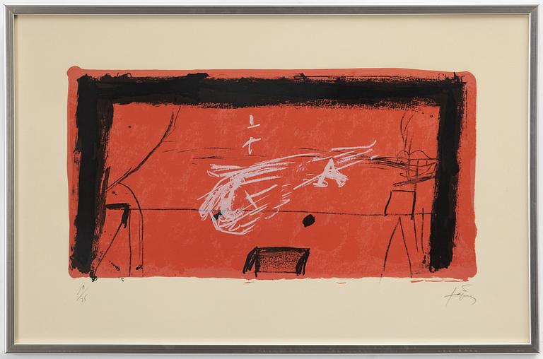 Antoni Tàpies, "La scène/The theatre stage".