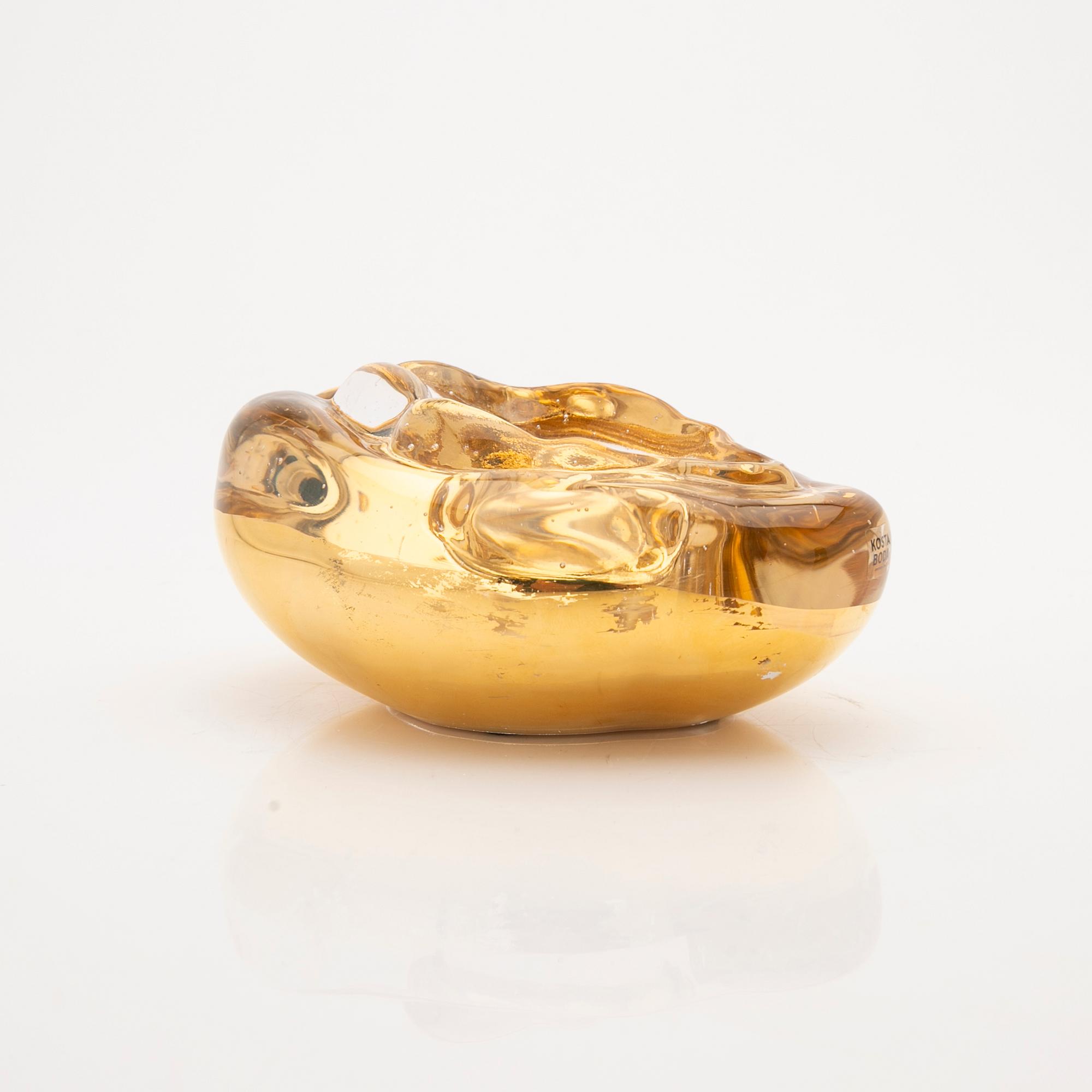 Åsa Jungnelius, Ljuslykta, "Snippa Gold", Limited edition, Kosta Boda, 2000-tal.