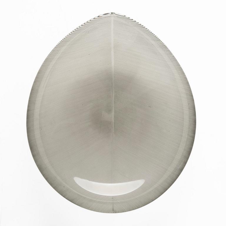 Tapio Wirkkala, A glass bowl "Lehti" (Leaf), signed Tapio Wirkkala Iittala -56.