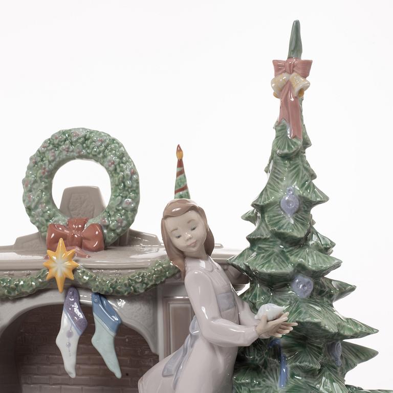 Francisco Polope, figurin, "A family christmas", Lladró, Spanien.