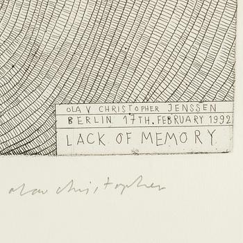 OLAV CHRISTOPHER JENSSEN, etching, signed and numbered VII/X.