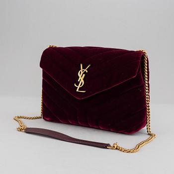 Yves Saint Laurent, a 'LouLou' velvet bag.