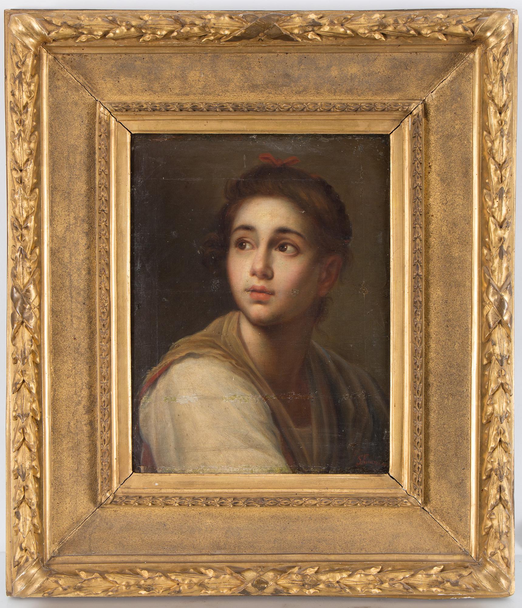 STANISLAO FERRAZZI, copy after, oil on canvas, with inscription S. Ferrazzi Cop.