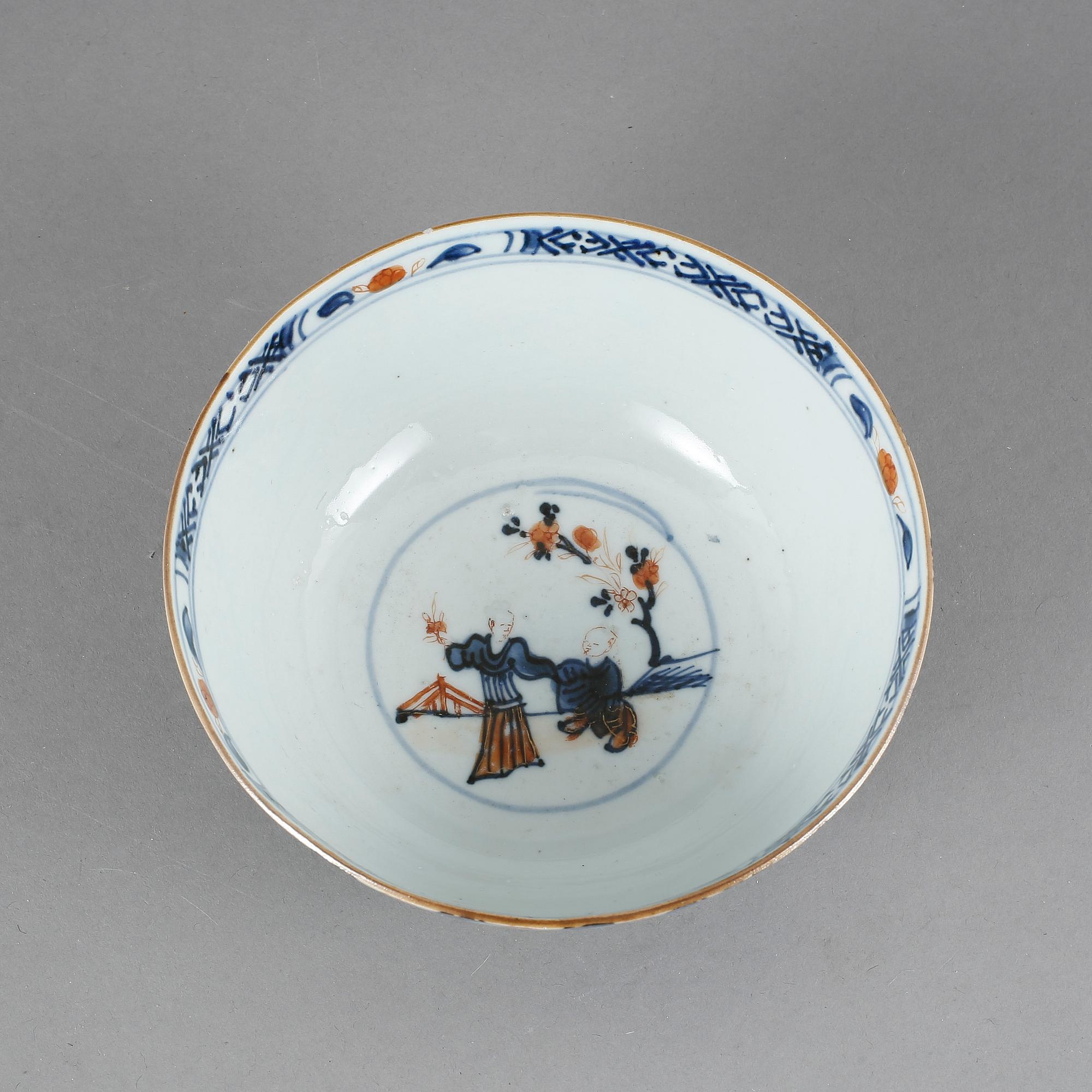 SKÅL, porslin, Qianlong, Kina 1700-tal.