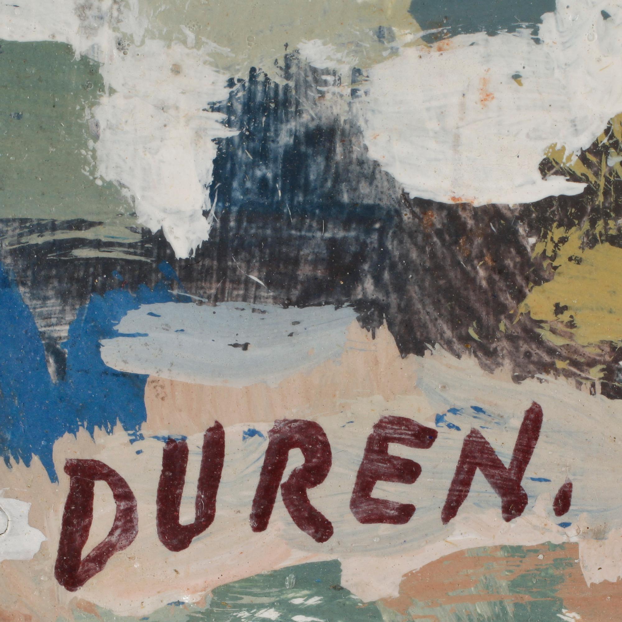 GIUSEPPE DURÉN, olja på pannå, signerad.