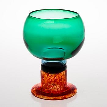 KAJ FRANCK, A glass goblet, signed Kaj Franck Nuutajärvi Notsjö.