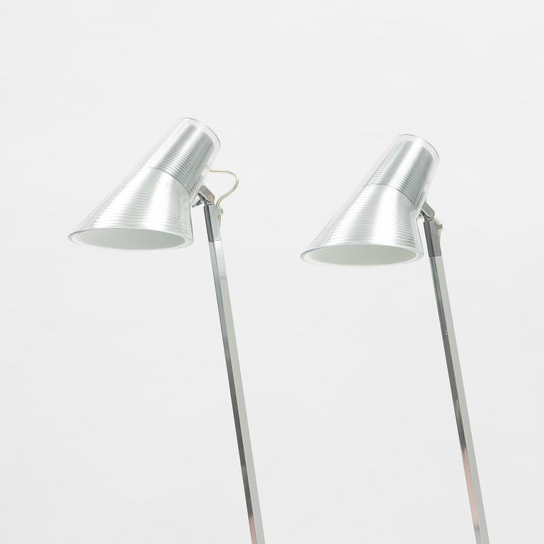 Philippe Starck, a pair of 'Kelvin' floor lights, Flos, Italy.