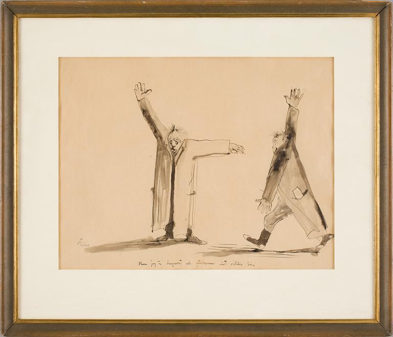 AXEL FRIDELL, tusch, sign.