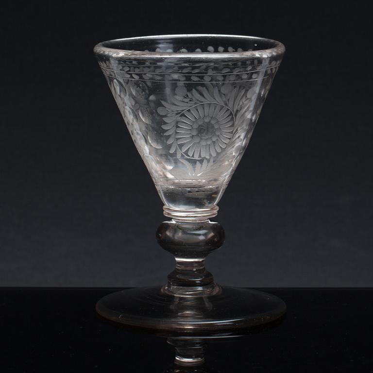 GLAS, barock, Böhmen, 1700-tal.