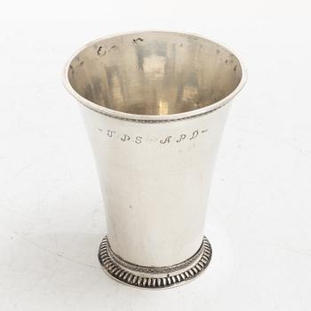Cort Winberg, bägare, silver, Laholm, verksam 1690-1737 (1739).