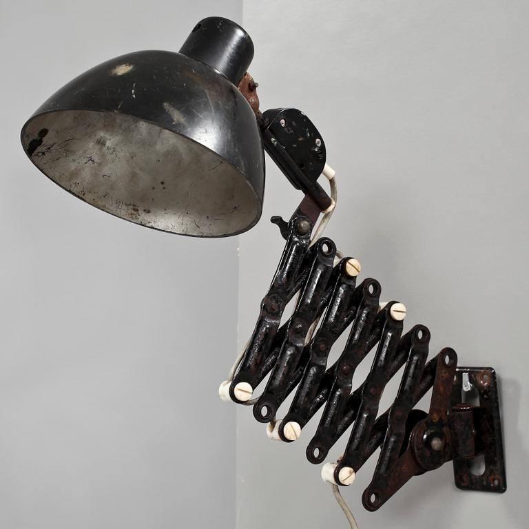 VÄGGLAMPA, Tyskland, 1900-talets andra hälft.