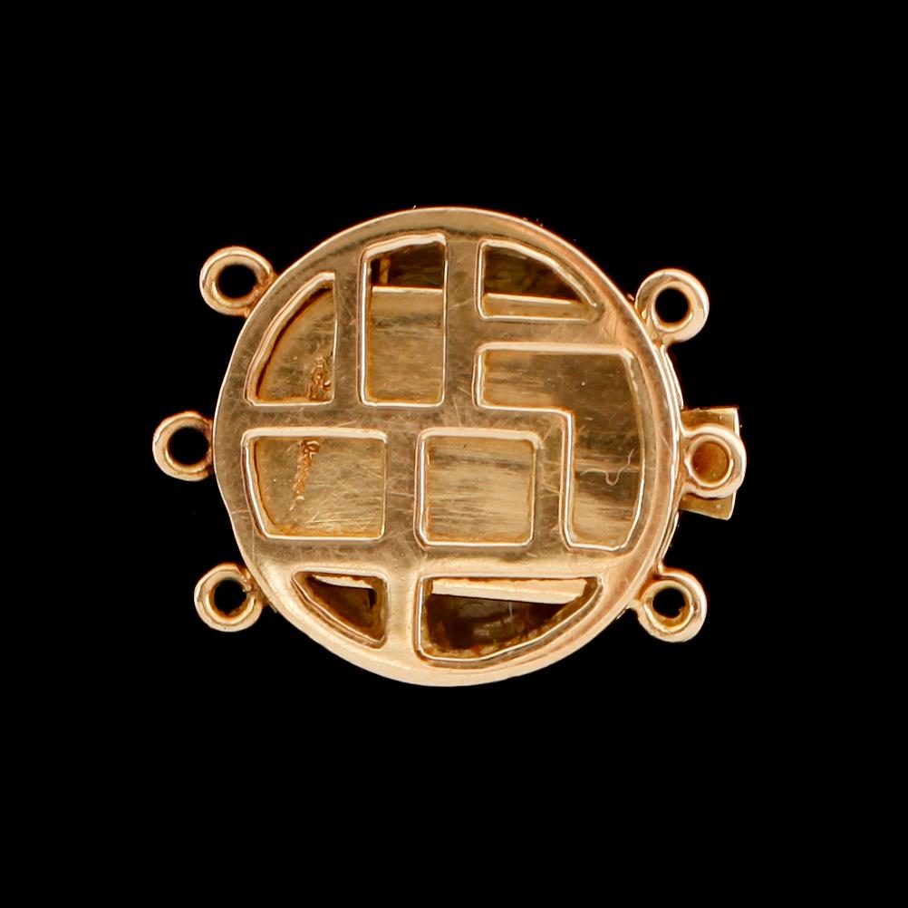 COLLIERLÅS, 18 k guld, Rey Urban, 1967, med rutilnålar.