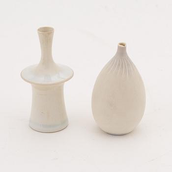 Stig Lindberg, a set of four stoneware miniatures, Gustavsbergs studio.