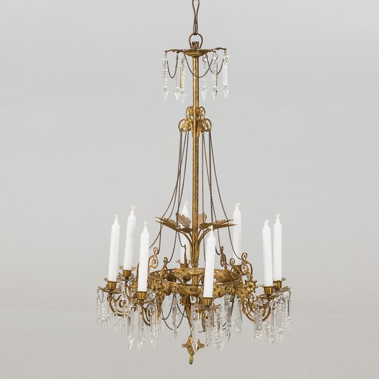 A chandelier around 1900.