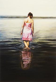 Karin Broos, "Rosa klänning".