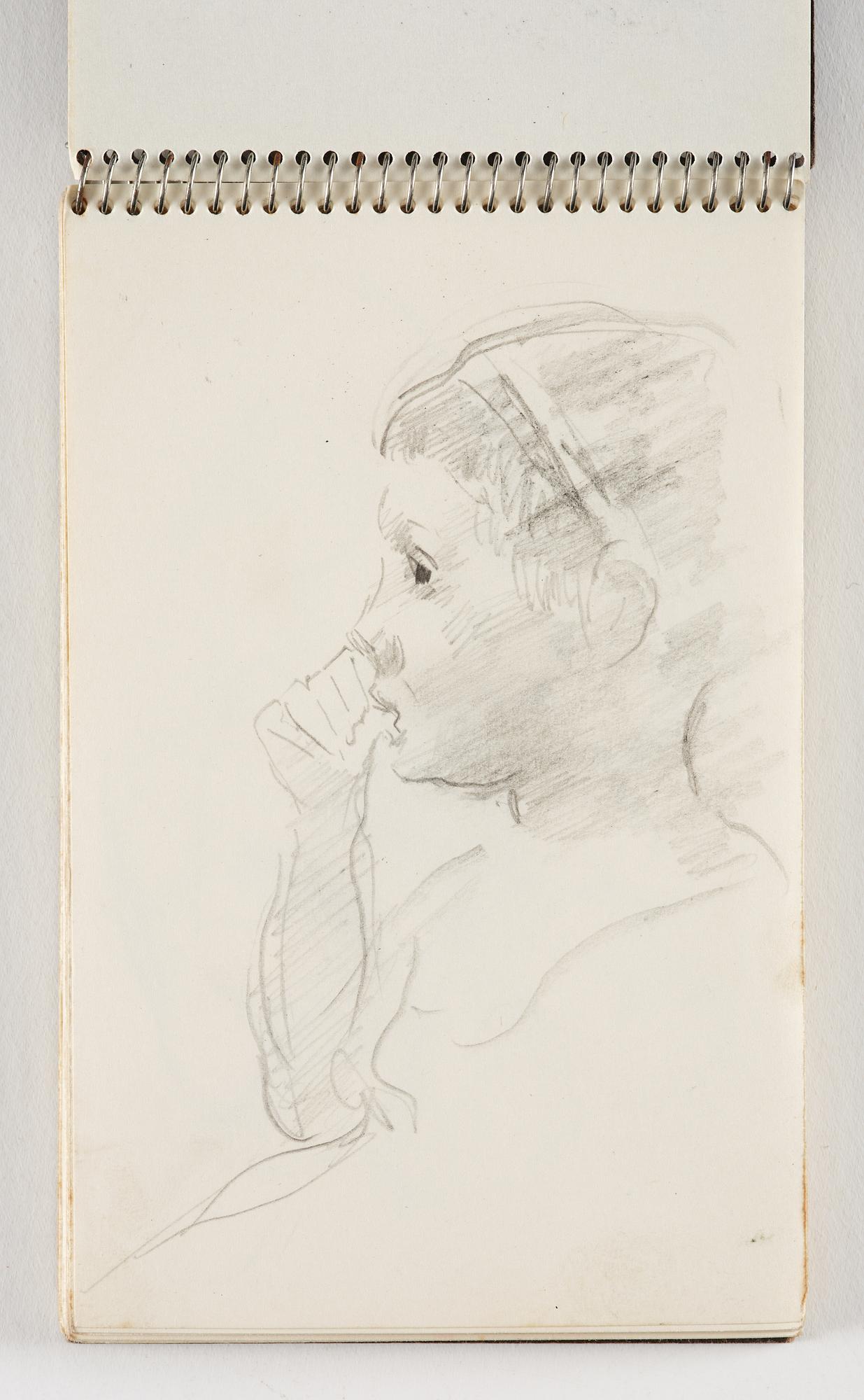 Lotte Laserstein, 10 små skissblock med teckningar.