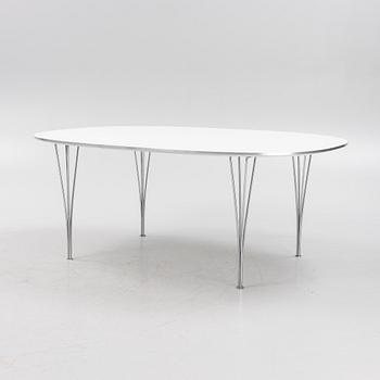 Bruno Mathsson & Piet Hein, matbord, "Superelips", Fritz Hansen, Danmark.