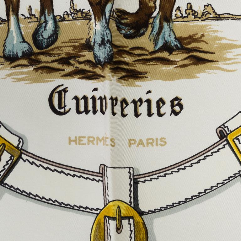 SCARF, Hermès, "Cuivrerie", issued 1963.