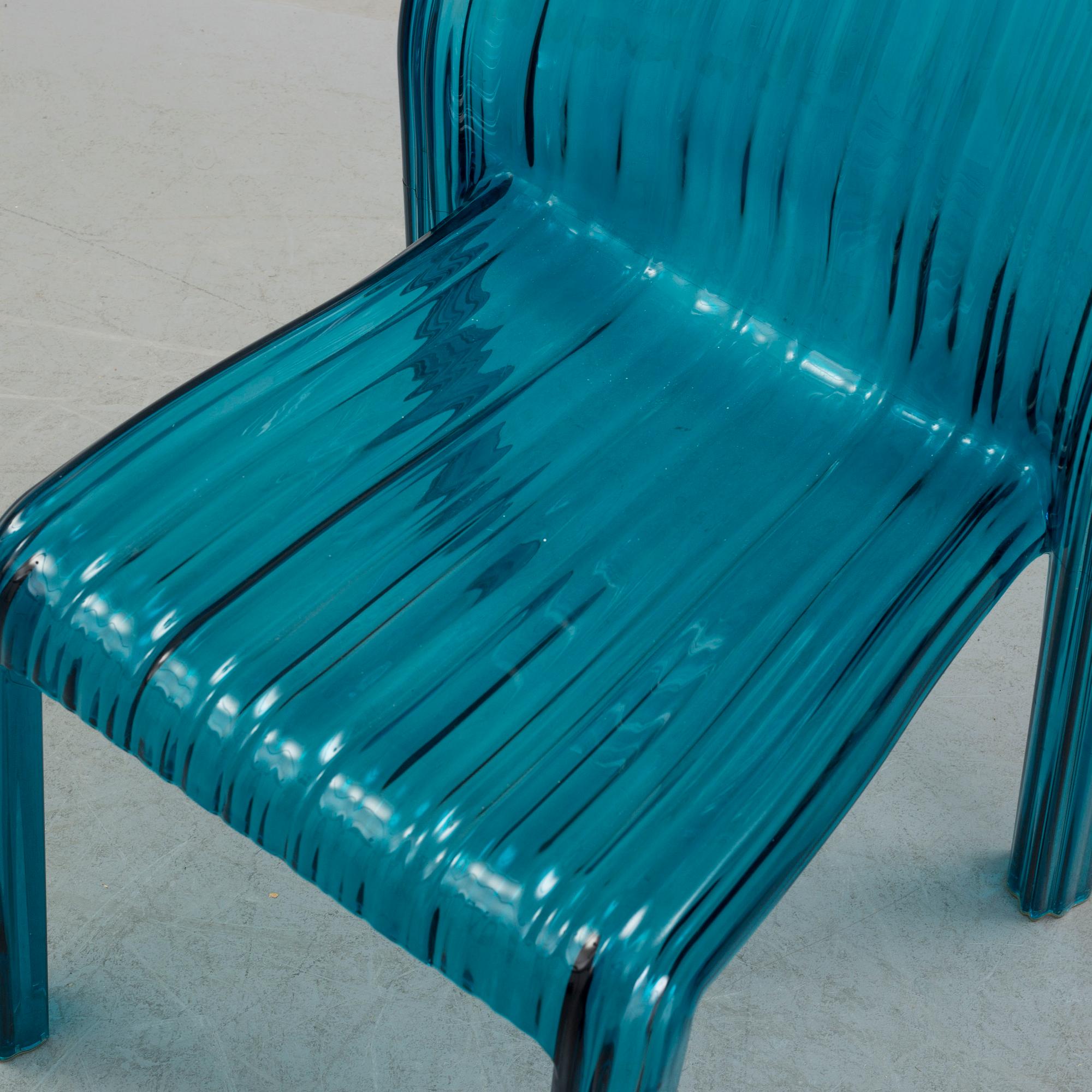 A 'Frilly chair' by Patricia Urquiola, Kartell, designed in 2008.