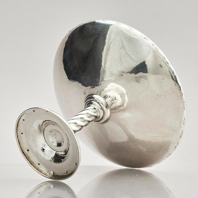 W.A. Bolin, a silver bowl, Stockholm, Sweden 1923.