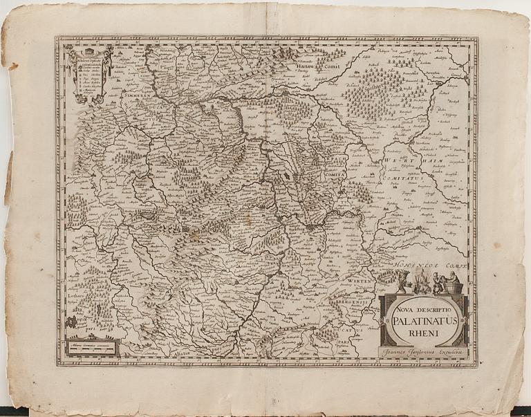 KARTOR, 10 st, tyska stater. 1600-tal.