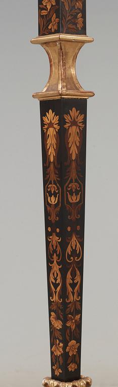 A pair of French Baroque circa 1700 candle stands.
