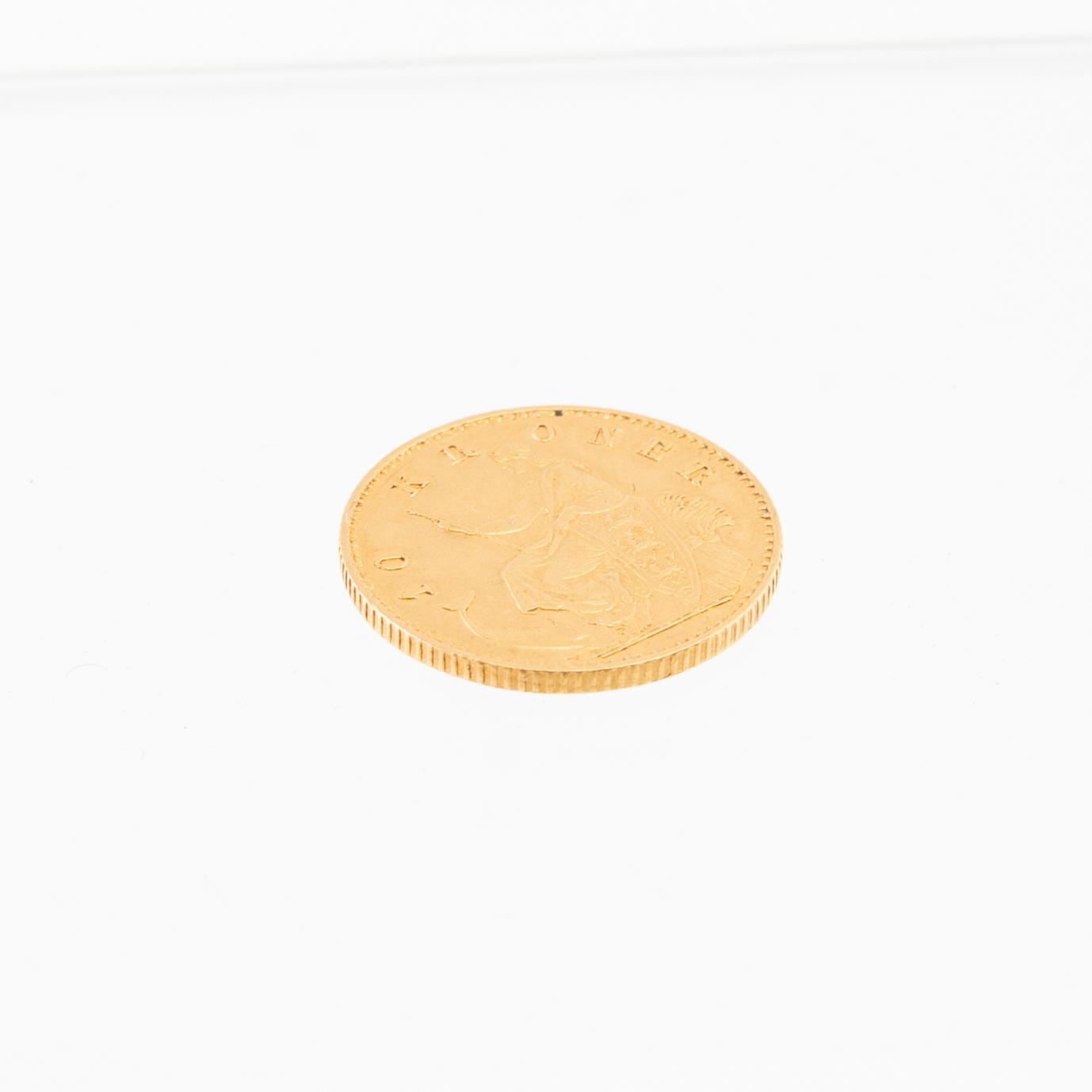 Gold coin 10 kroner 1873 Denmark Christian IX.