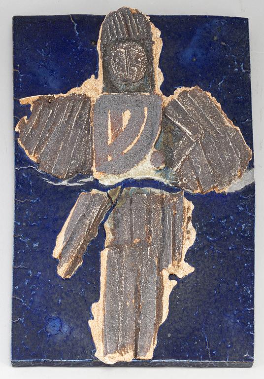 LISA LARSON, a unique  stoneware wall relief from Gustavsberg Studio, signed.