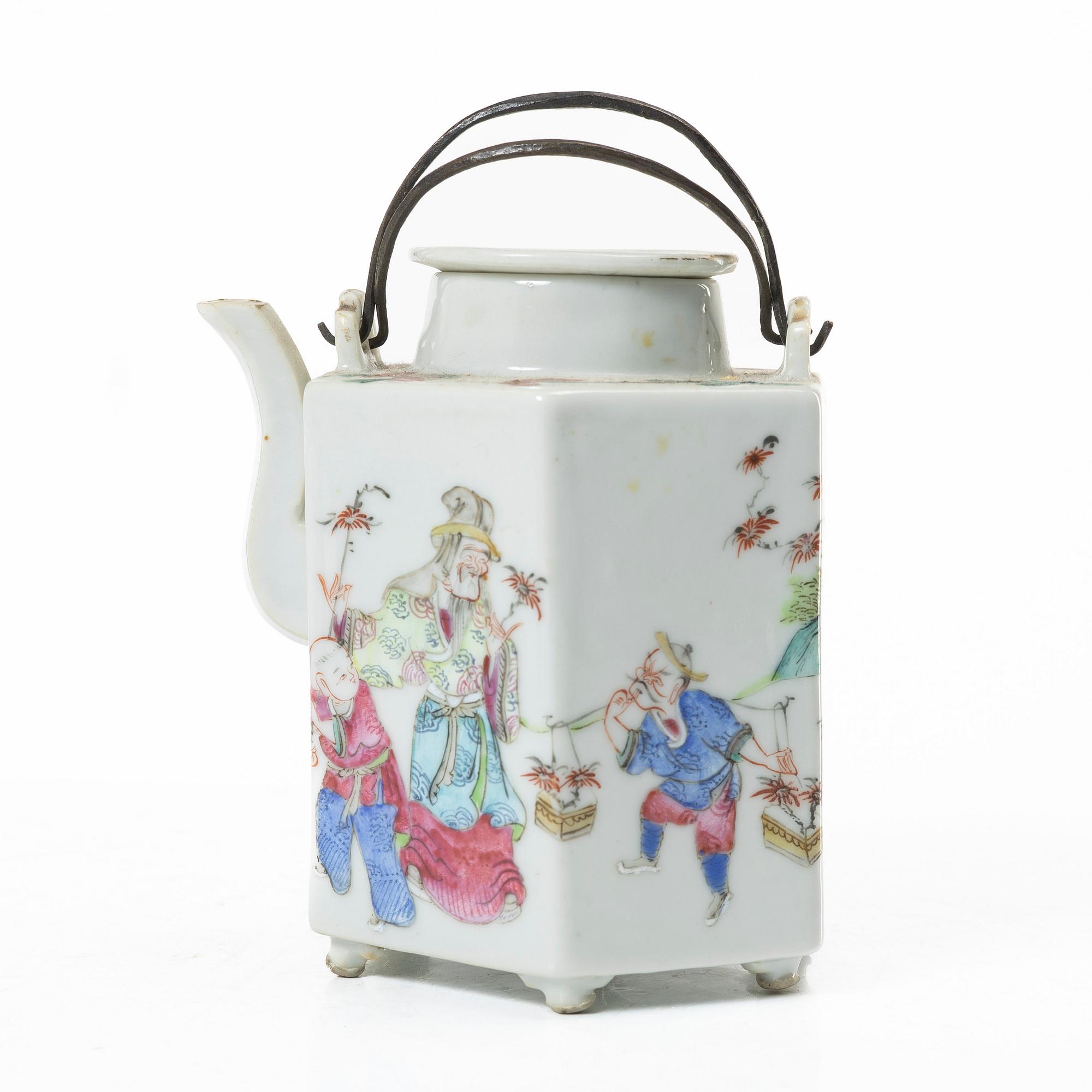 Servisdelar, 6 st, porslin, Kina, 1900-talets början.