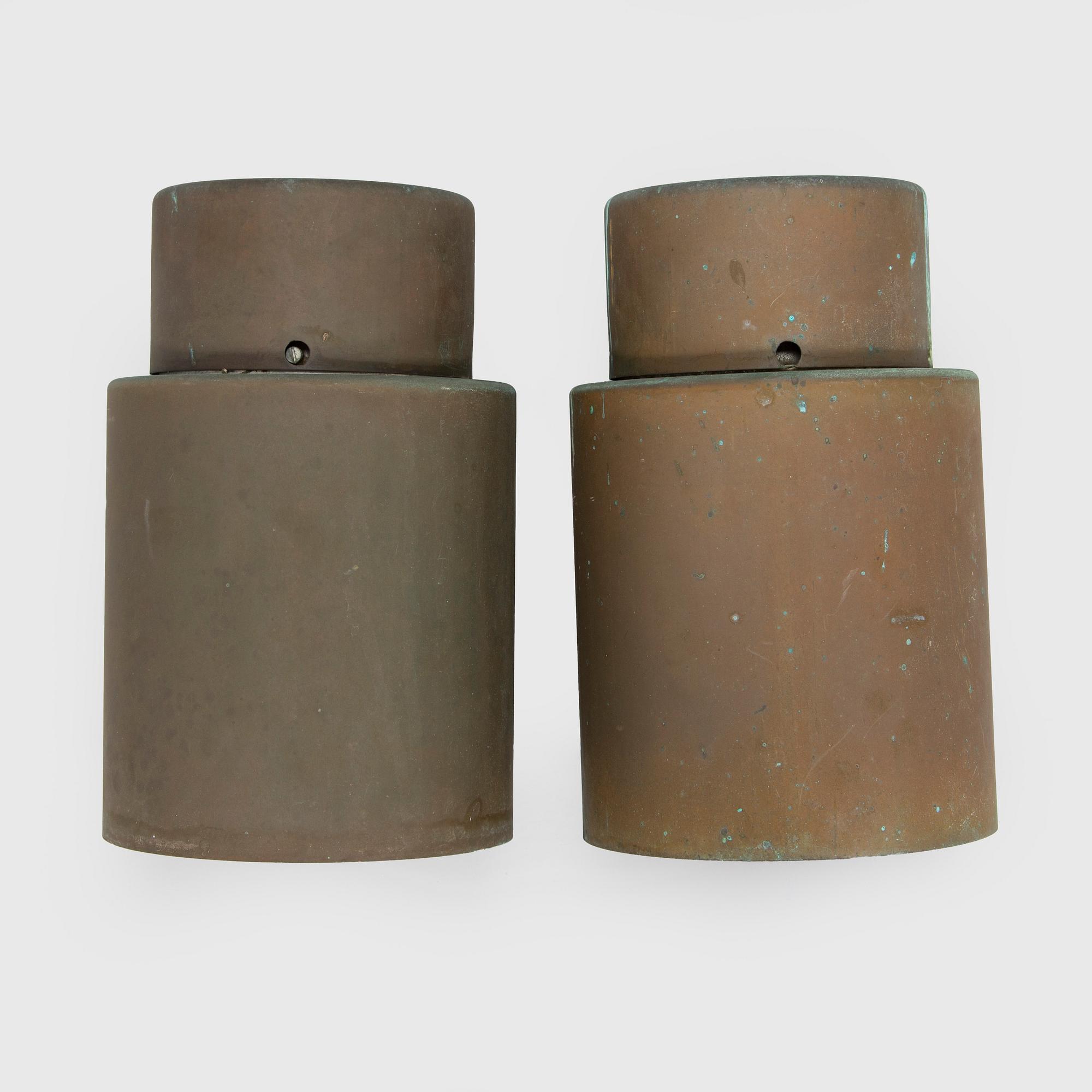 Lisa Johansson-Pape, A pair of mid 20th century outdoor / wall lights for Orno, Finland.