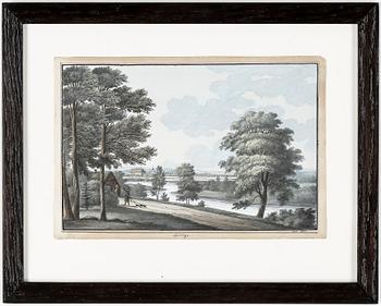 Carl Gustaf Ulfsparre af Broxvik · CARL GUSTAF ULFSPARRE, blandteknik, signerad C.G. U. o daterad 1847.