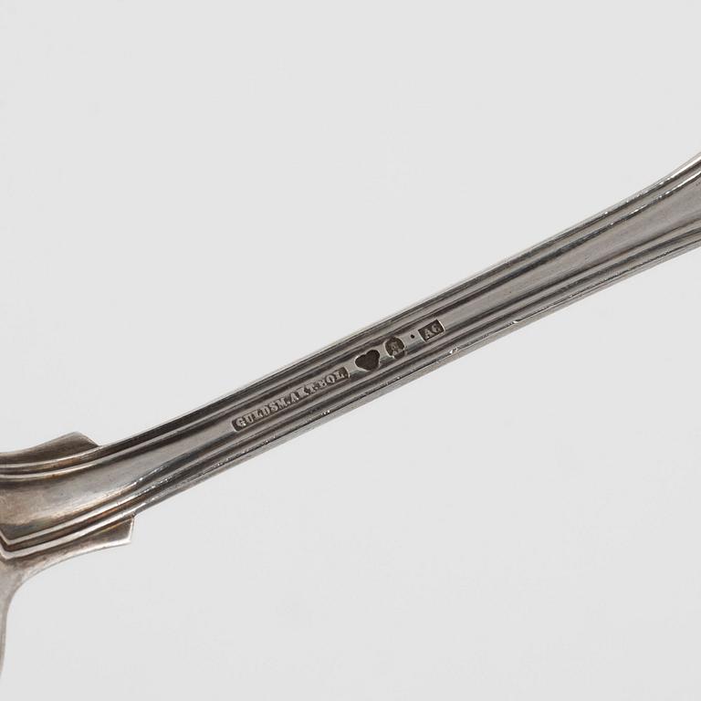 A set of fourteen Swedish silver spoons, 18th/19th Century.