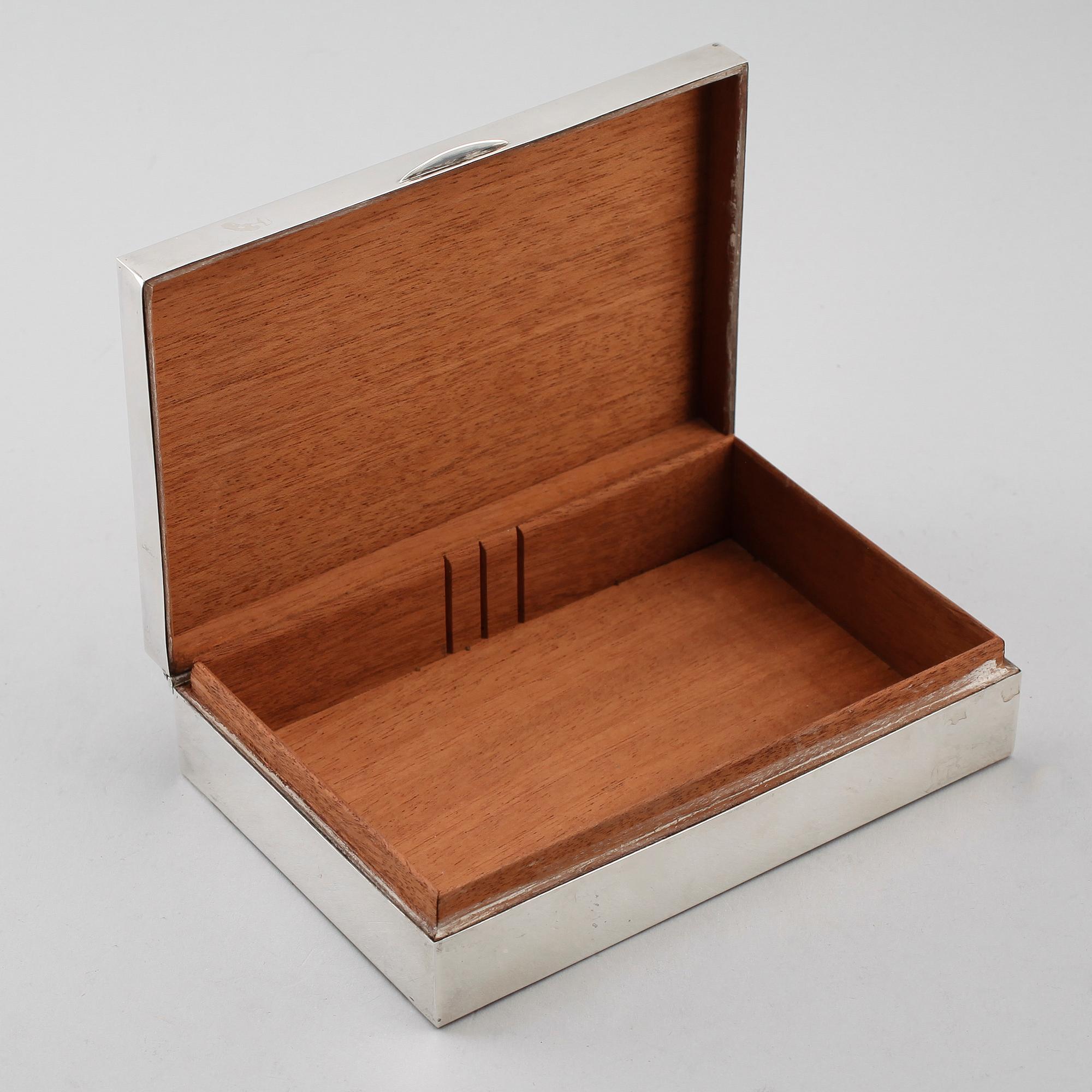 CIGARETTSKRIN, silver, Birmingham 1963.