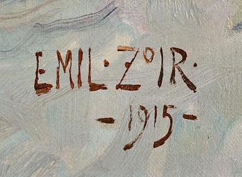 EMIL ZOIR, olja på duk, signerad och daterad 1915.