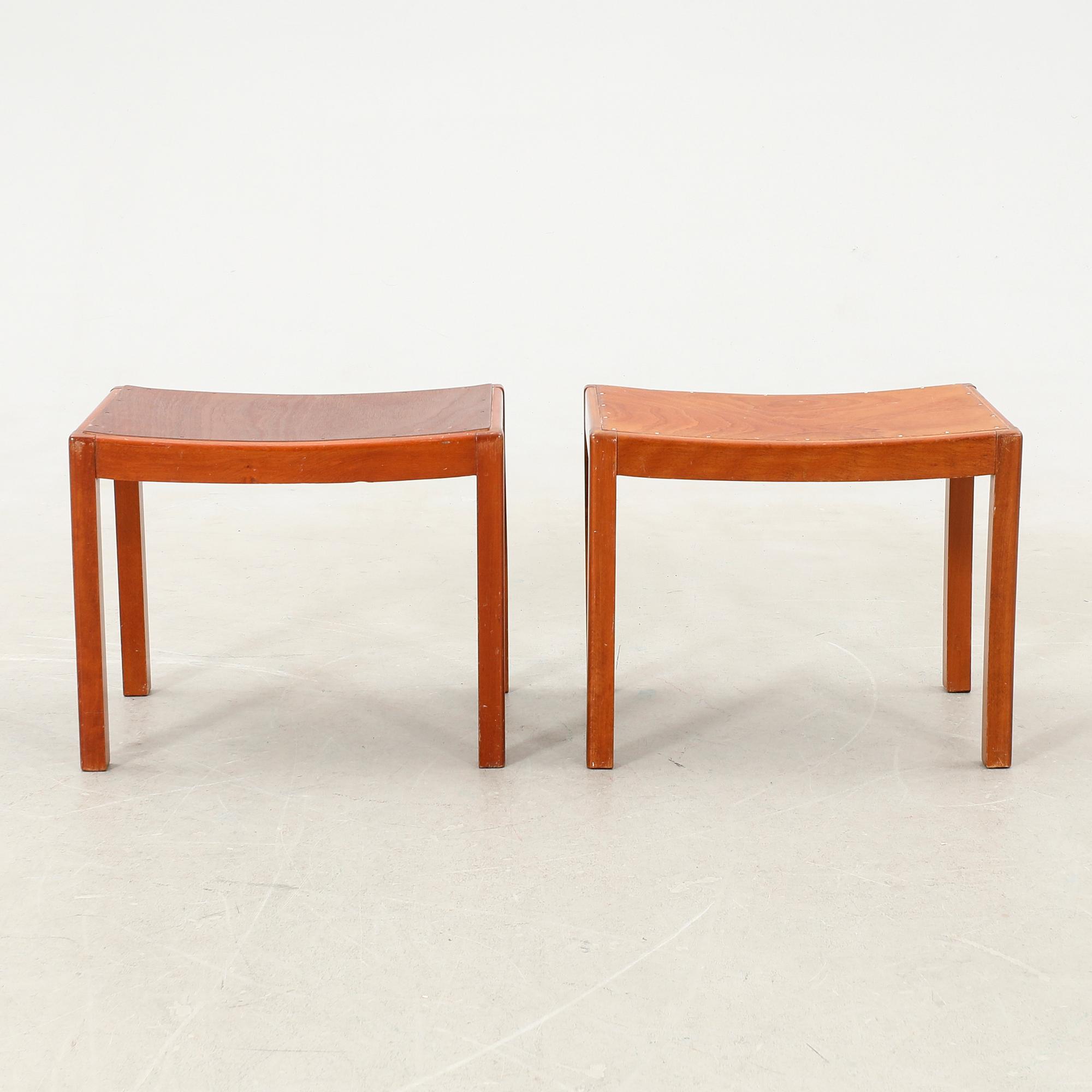 A pair of 1950s stools, Denmark.