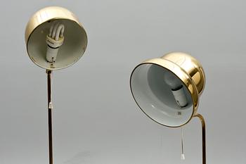 GOLVLAMPOR, 2 st, Bergboms, 1900-talets andra hälft.