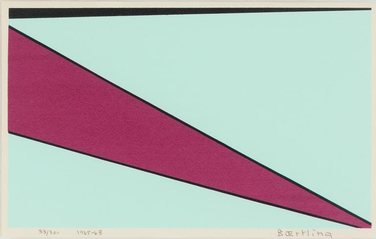 Olle Bærtling, "Ukie". From the suite: "The Angles of Open Form Infinite Space from Cinètisme to Open Form 1949 - 1968".