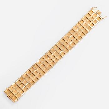 An 18K gold bracelet. Finnish importmark Hugo Grün, Helsinki,  1962.