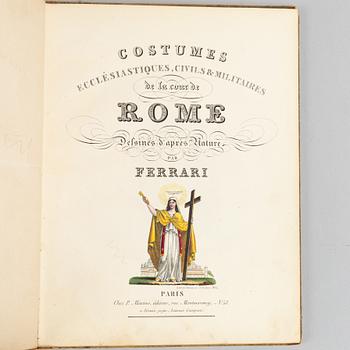Hand-coloured Italian Costume Plates, 3 vols., c. 1826.