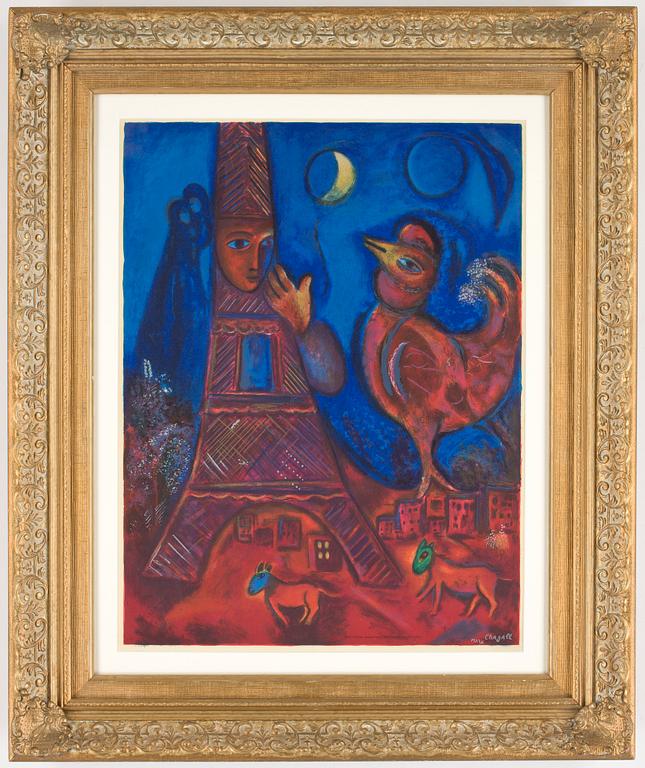 MARC CHAGALL, efter, grafiskt blad, enligt uppgift numrerad á tergo.