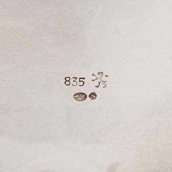 Kaffekanna, rokokostil, silver, svenska importstämplar, 1900-tal.