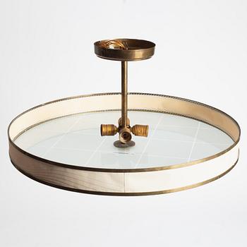 Taklampa, funkis, modellnummer 976,  Bjerkås Armatur, 1930-tal.