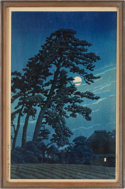 KAWASE BUNJIRO HASUI, träsnitt, Japan, 1900-talets första hälft.