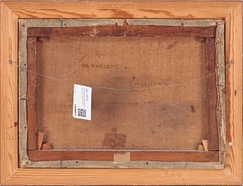 OKÄND KONSTNÄR, olja på duk, sign E. Ellis. 1800-tal.