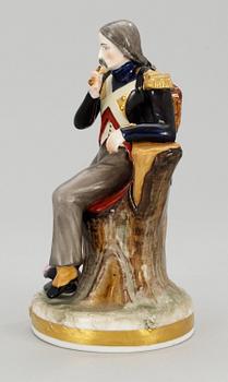 FIGURIN, porslin. Ludwigsburgsliknande märke, ca 1900.