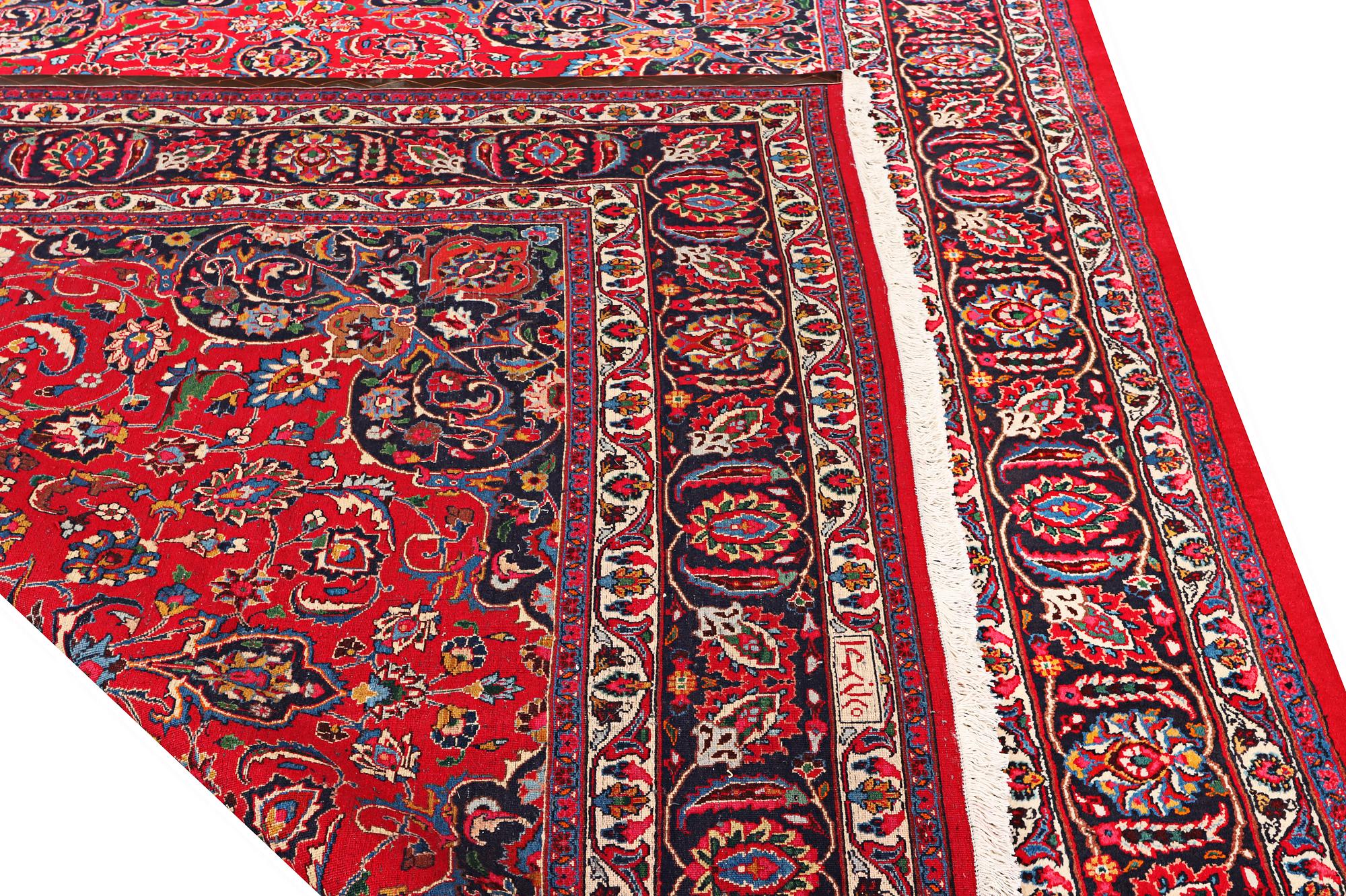 A Najafabad carpet, c. 351 X 305 cm.
