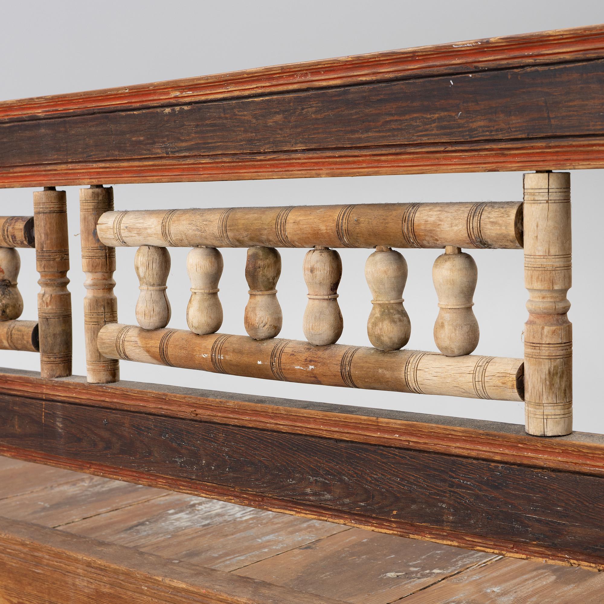 Turner's bench, folk art, 18th century.