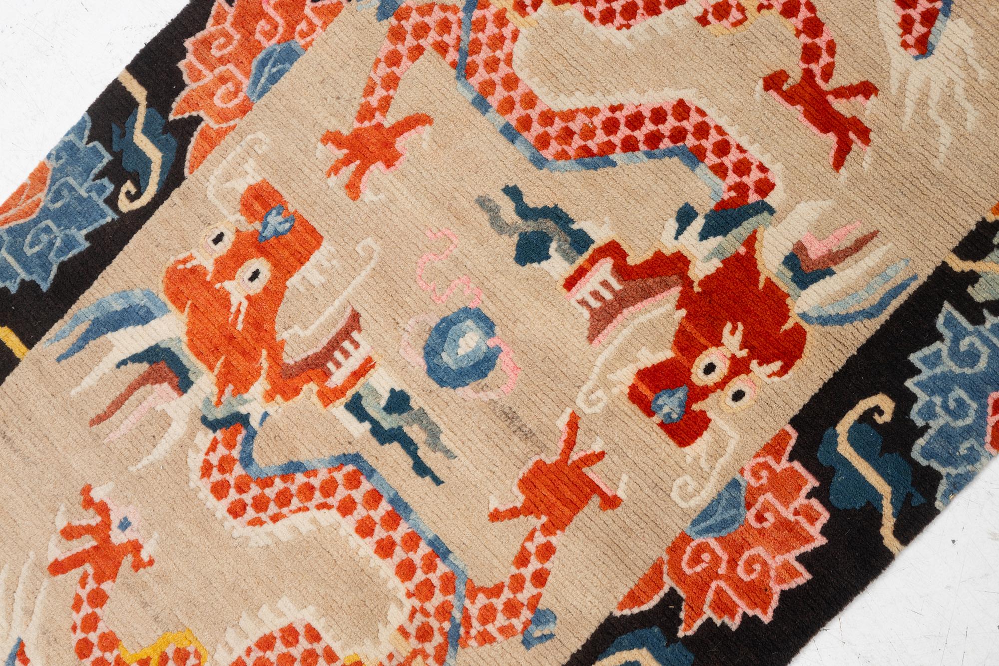 An antique rug, Tibet, circa 1900, approx. 157 x 83 cm.